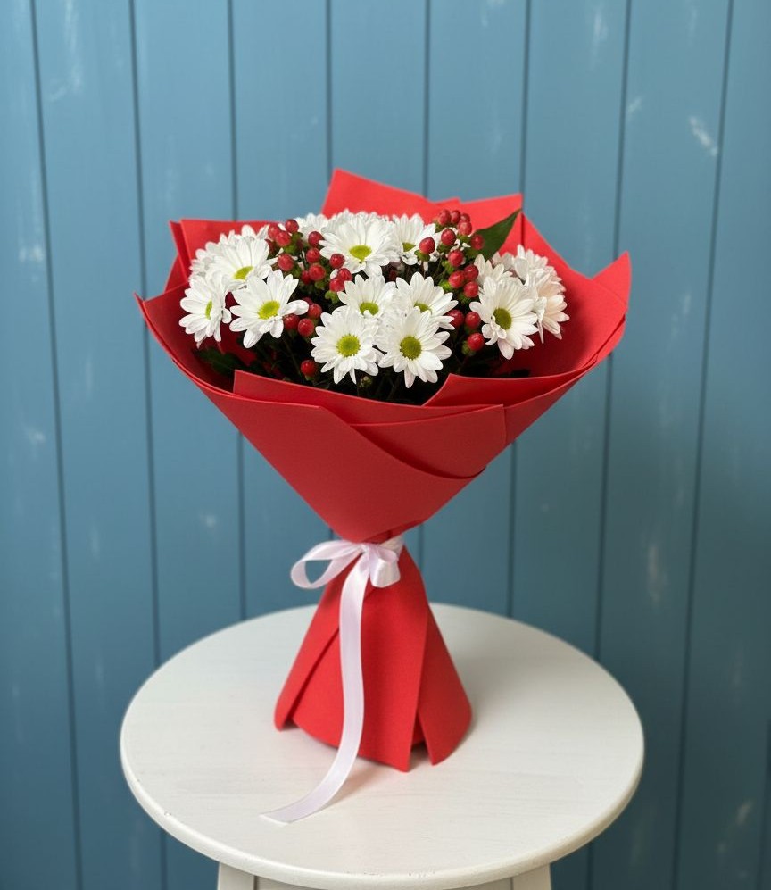 Букет цветов из: Хризантемы в Красково