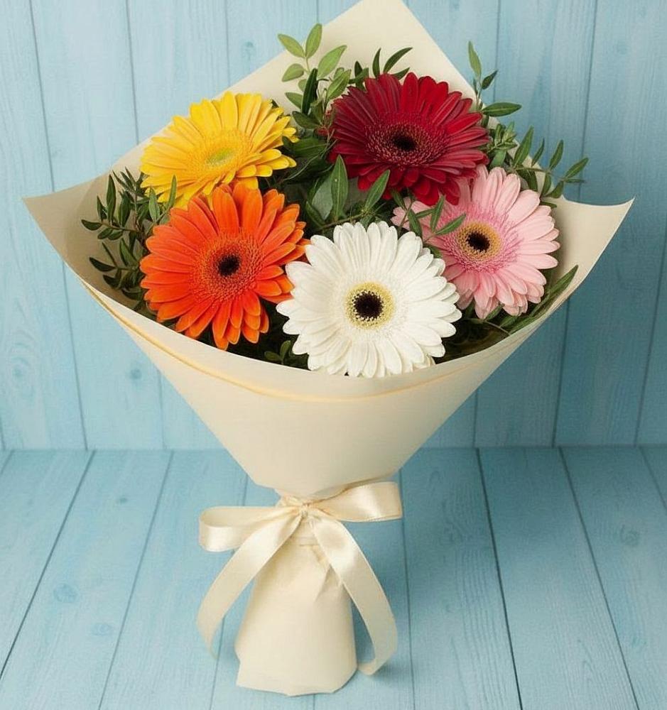 Букет цветов из: Герберы в Красково