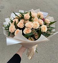 Букет Кремовые розы Латте в Красково
