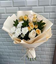 Букет цветов из:  Розы и Хризантемы в Красково