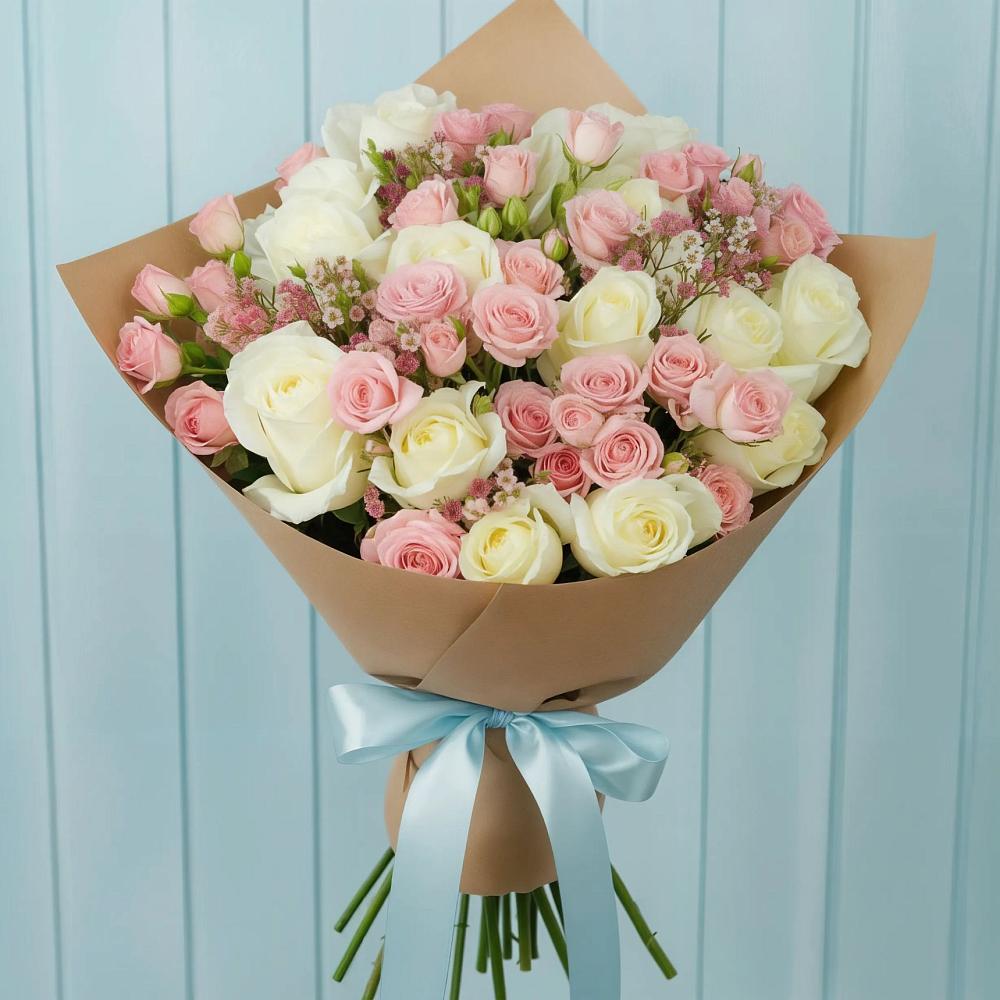 Букет цветов из: Розы в Красково