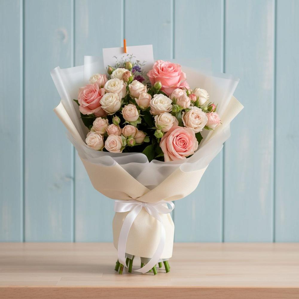 Букет цветов из: Розы в Красково