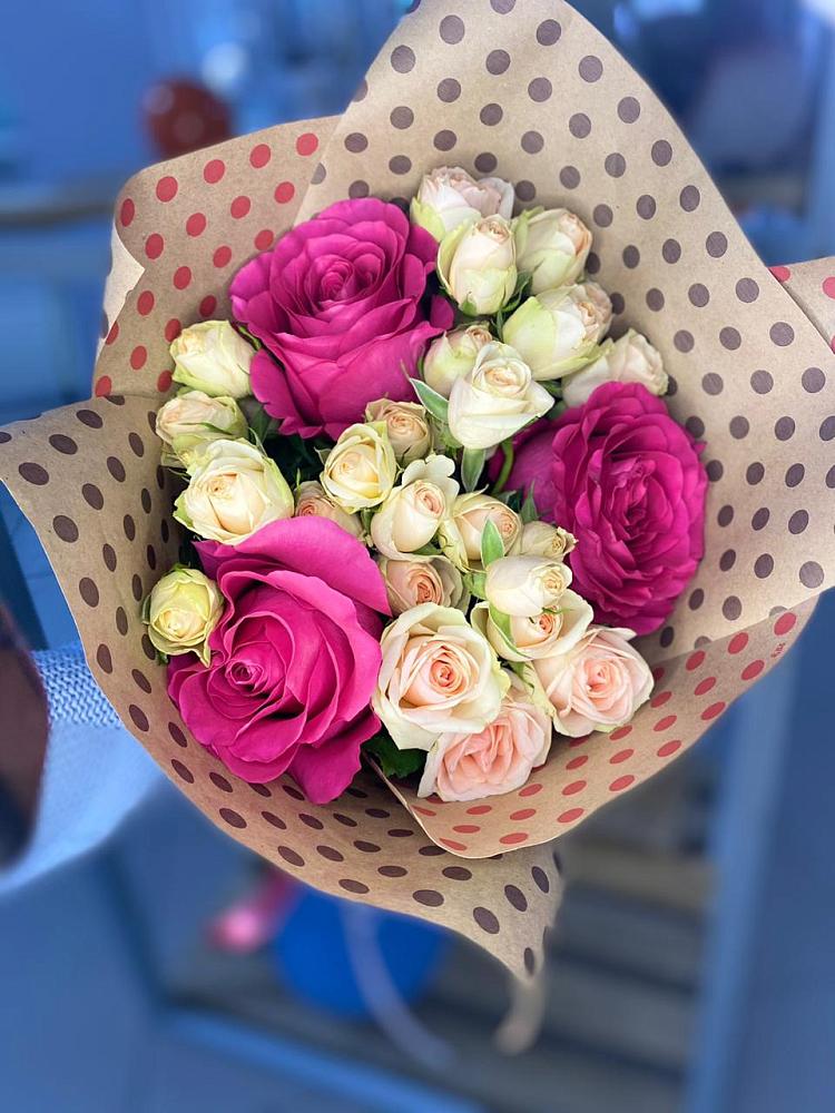 Букет цветов из: Розы в Красково