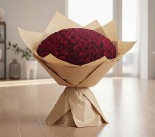 Букет 101 Красная роза в Красково
