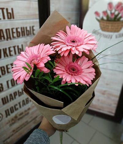 Букет цветов из: Герберы в Красково
