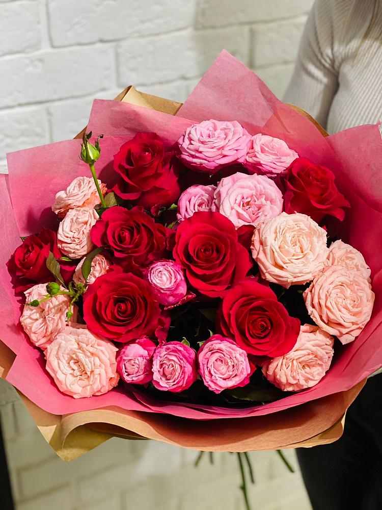 Букет цветов из: Розы в Красково
