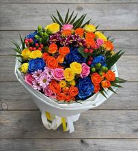 Букет цветов из:  Розы и Хризантемы в Красково
