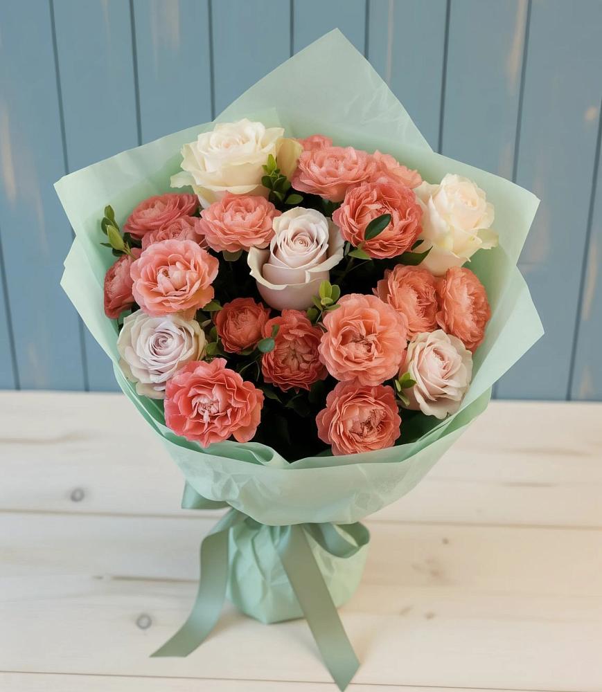 Букет цветов из: Розы в Красково