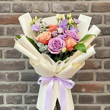 Букет цветов из:  Лизиантусы и Розы #REPLACE_PRED# Красково