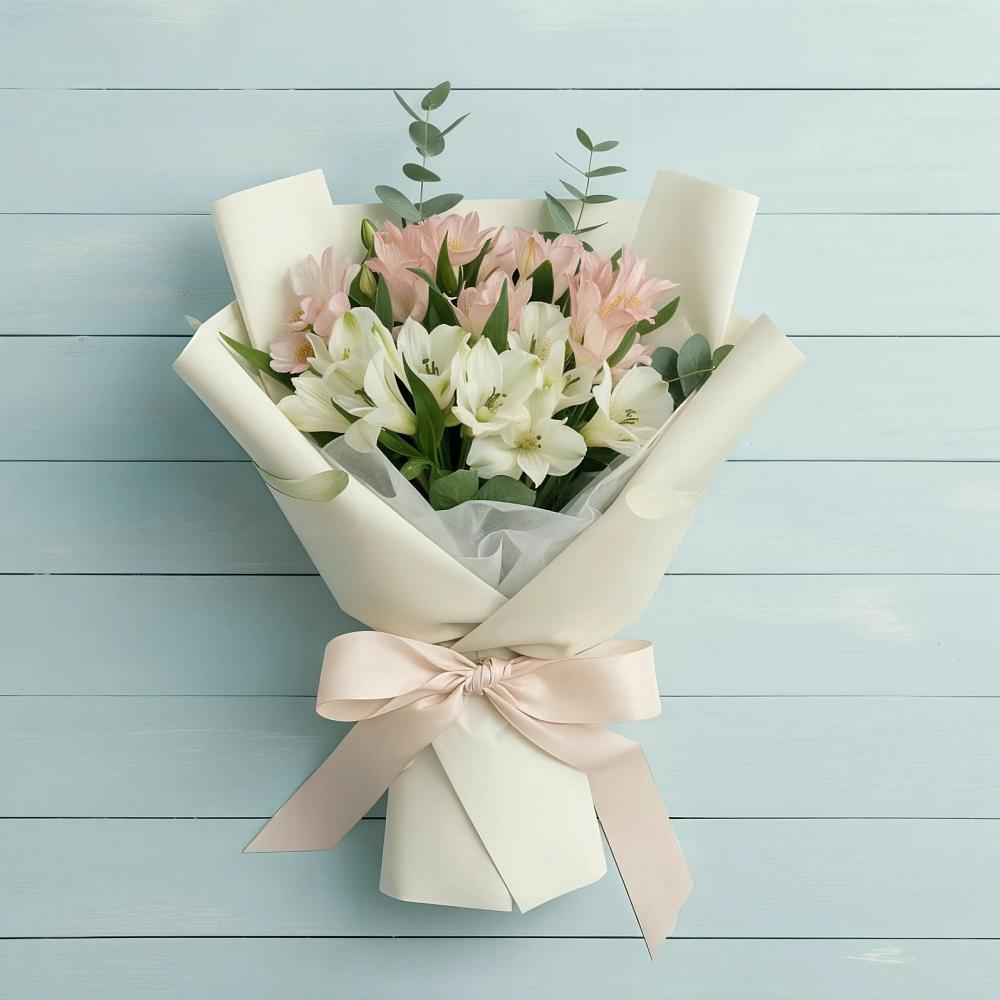 Букет цветов из: Альстромерии в Красково