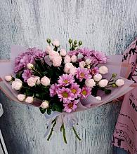 Букет цветов из:  Розы и Хризантемы #REPLACE_PRED# Красково