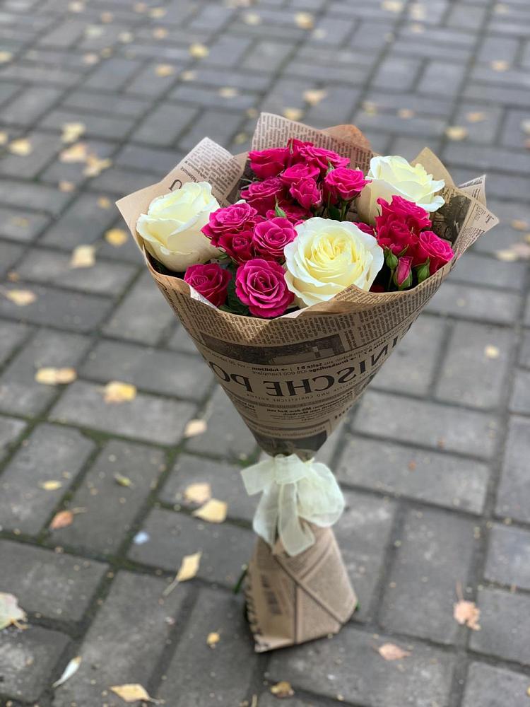 Букет цветов из: Розы в Красково