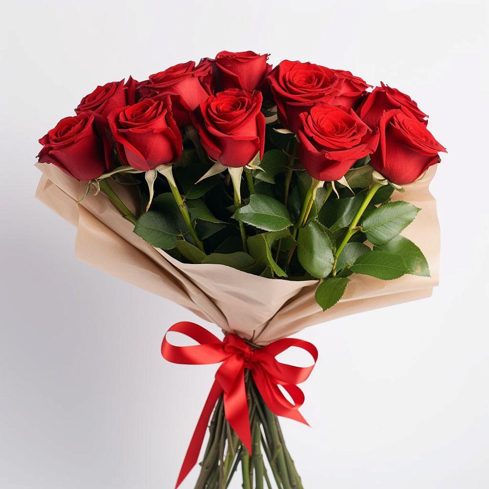 Букет 11 Красных роз Эдлесс Лав в Красково